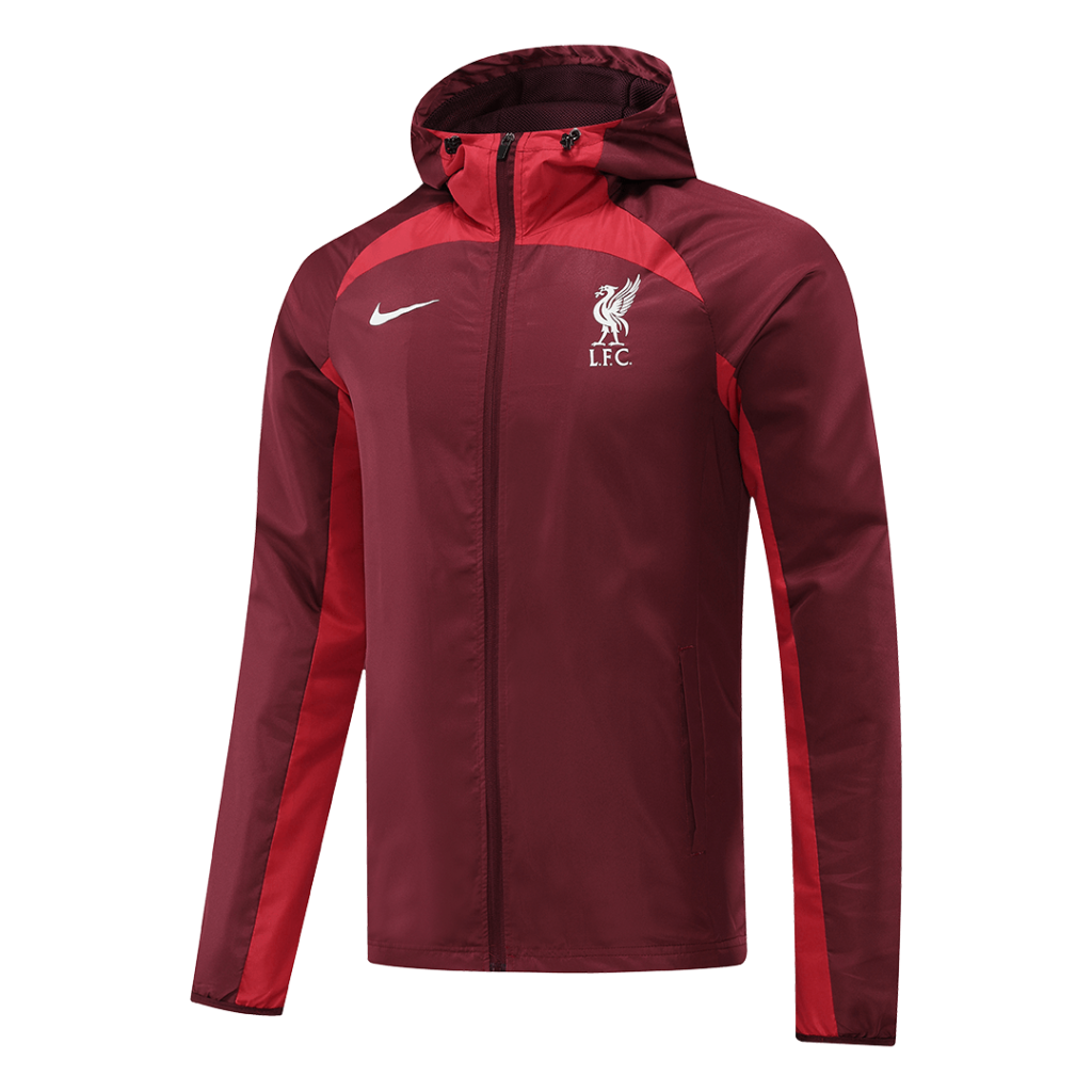 Liverpool 2022/23 Windbreaker Hoodie Jacket Red - Soccer Jerseys ...